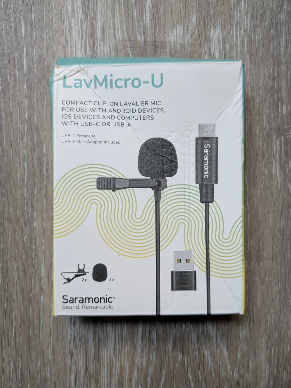 Saramonic LavMicro-U Lavalier Mic USB-C | Clip-On Mic for Phone/PC